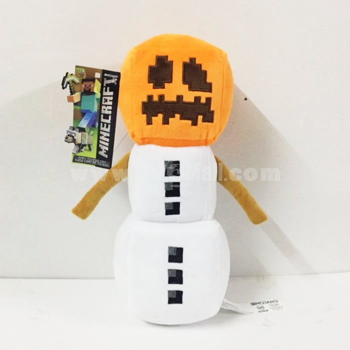 Minecraft Plush Toys 6Pcs Set - Snow Golem Black Leopard Duck Rabbit Zombie