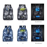 wholesale - NBA Golden State Warriors Stephen Curry Lightning Texture Backpacks Shoulder Rucksacks Schoolbags