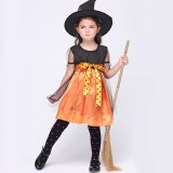 Wholesale - Halloween Costumes for Girls Witch Cosplay Costume Set EK069