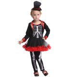 Wholesale - Halloween Costumes for Girls Skull Man Cosplay Costume Set EK180