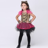 Wholesale - Halloween Costumes for Girls Leopard Print Girl Dress Cosplay Costume Set EK093