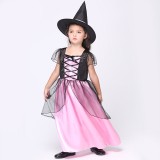 Wholesale - Halloween Costumes for Girls Witch Cosplay Costume Set EK125