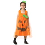 Wholesale - Halloween Costumes for Girls Pumpkin Cosplay Costume Set EK199