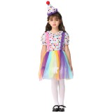 Wholesale - Halloween Costumes for Girls Clown Dress Cosplay Costume Set EK204
