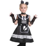wholesale - Halloween Costumes for Girls Maid Dress Cosplay Costume Set EK179