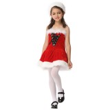 wholesale - Christamas Costumes for Girls Santa Cosplay Costume Set EK191