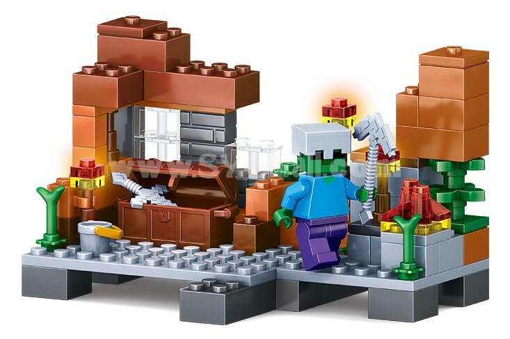 4Pcs Set MineCraft Building Block Mini Figure Toys Compatible with Lego Parts 79285