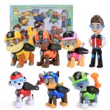 Wholesale - 7Pcs Set Paw Patrol Roles ABS Action Figure Toys 3.5Inch in Color Box