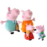 wholesale - 4Pcs Peppa Pig Family Plush Toy Stuffed Animals Set 28-38cm/11-15" Large Size