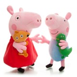 wholesale - Peppa Pig Plush Toy Peppa & George 2Pcs 29-33cm/11-13" Large Size