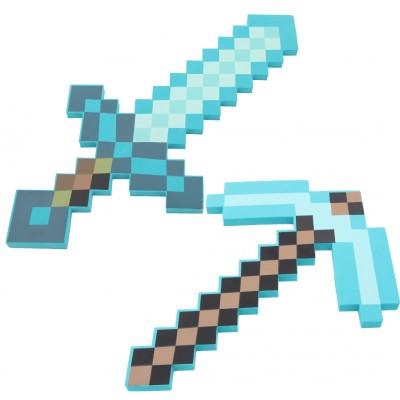 http://www.orientmoon.com/112212-thickbox/minecraft-foam-diamond-sword-pickaxe-figure-toys.jpg