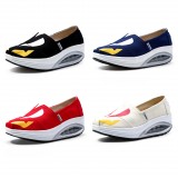 Wholesale - Women's Canvas Platforms Slip On Sneakers Athletic Air Cushion Walking Shoes 1524