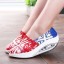 Women's Canvas Platforms Slip On Sneakers Athletic Air Cushion Walking Shoes 1559