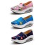 Women's Canvas Platforms Slip On Sneakers Athletic Air Cushion Walking Shoes 1546