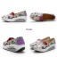 Women's Canvas Platforms Slip On Sneakers Athletic Air Cushion Walking Shoes 1568