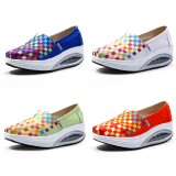 Wholesale - Women's Canvas Platforms Slip On Sneakers Athletic Air Cushion Walking Shoes 1522