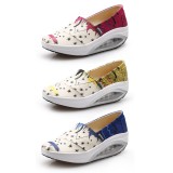 Wholesale - Women's Canvas Platforms Slip On Sneakers Athletic Air Cushion Walking Shoes 1553