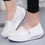 Women's Canvas Platform Slip On Sneakers Athletic Walking Shoes 9001-18