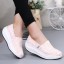 Women's Canvas Platform Slip On Sneakers Athletic Walking Shoes 1710