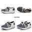 Women's Canvas Platform Slip On Sneakers Athletic Walking Shoes 9002-9