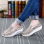 Women's Canvas Platform Slip On Sneakers Athletic Walking Shoes 1628