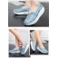 Women's Canvas Platform Slip On Sneakers Athletic Walking Shoes 1715