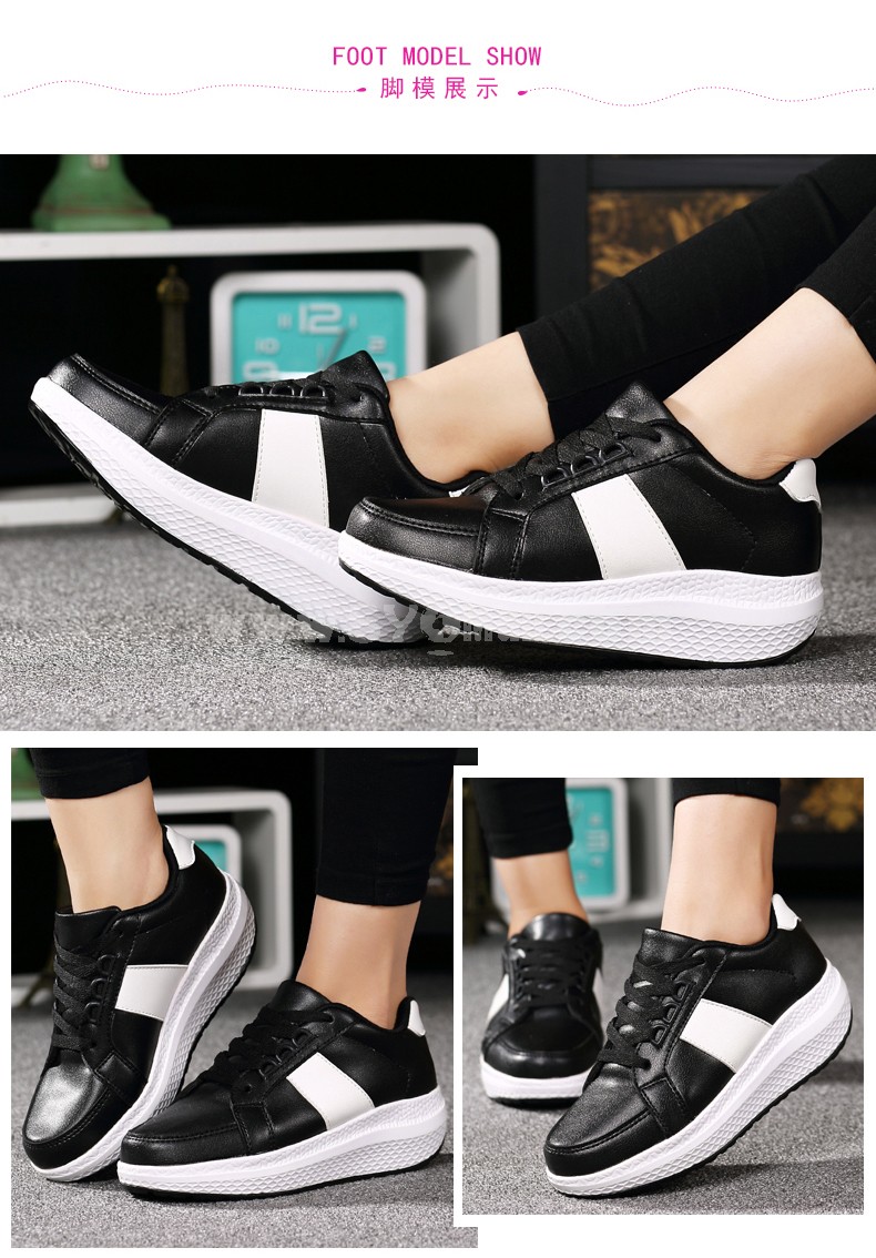 Women's Leather Sneakers Lace Up Athletic Walking Shoes 1668