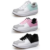 Wholesale - Women's Leather Sneakers Lace Up Athletic Walking Shoes 1603