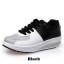 Women's Leather Sneakers Lace Up Athletic Walking Shoes 1603