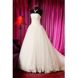 Wholesale - Ball Gown Strapless Sweetheart Luxurious Wedding Dresses with Cathedral Train