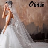 Wholesale - Luxurious Tulle Scalloped Edge Wedding veil With Sequin