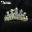 Gorgeous Alloy With Colorful Crystals And Imitation Pearls Wedding Bridal Tiara