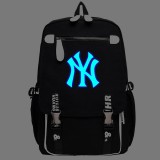 Wholesale - MLB New York Yankees NYY Backpacks Luminous Fashionable Black & White Shoulder Rucksacks Schoolbags