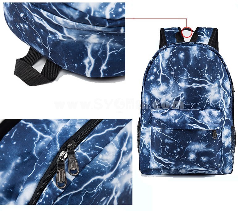 Minecraft Creeper Luminous Flash Fashionable Backpacks Shoulder Rucksacks Schoolbags