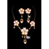 Wholesale - Flower Ladies' Jewelry Set Including Necklace and Earrings