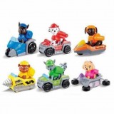 wholesale - 6Pcs Set Paw Patrol Roles Action Figure Toys with Pull-back Vehicles 3.7Inch Y-2018