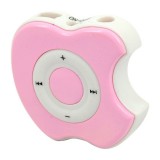 Wholesale - USB Rechargeable Mini Screen-Free Clip MP3 Player with TF Slot - Pink