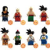 wholesale - Dragon Ball Block Mini Figure Toys 8Pcs Set Minifigures XP048-055