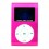 LCD Screen USB Rechargeable Mini Clip MP3 Player with Micro SD/TF Card Slot - Pink