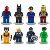 wholesale - Marvel's The Avengers Minifigures Building Blocks Mini Figure Toys 8Pcs Set