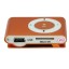 USB Rechargeable Mini Clip MP3 Player with Micro SD/TF Card Slot - Orange
