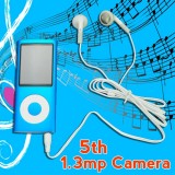 Wholesale - 5th Generation 4GB MP3 Player 2.2'' Screen Video Radio FM G-Sensor MP3 MP4 with HD 1.3MP Camera – Blue