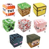 wholesale - Minecraft Plush Cube Stuffed Block Toys with Keychains 10cm/4Inch