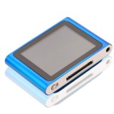 Wholesale - LCD Screen 4GB FM Radio USB Rechargeable Mini Clip MP3 Player - Blue