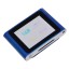 LCD Screen 4GB FM Radio USB Rechargeable Mini Clip MP3 Player - Blue