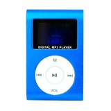 Wholesale - LCD Screen USB Rechargeable Mini Clip MP3 Player with Micro SD/TF Card Slot - Blue