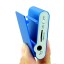 LCD Screen USB Rechargeable Mini Clip MP3 Player with Micro SD/TF Card Slot - Blue