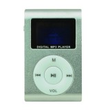 Wholesale - LCD Screen USB Rechargeable Mini Clip MP3 Player with Micro SD/TF Card Slot - Silver