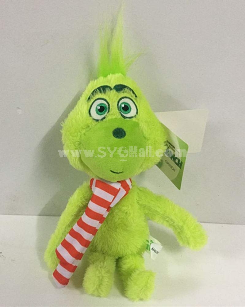 How the Grinch Stole Christmas Plush Toy Stuffed Grinch Doll with Scarf 33cm/13Inch
