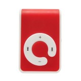Wholesale - Micro SD/TF Card USB Rechargeable Mini Clip MP3 Player - Red